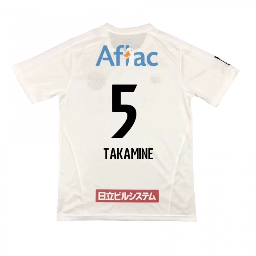 Criança Camisola Tomoki Takamine #5 Branco Preto Alternativa 2024/25 Camisa