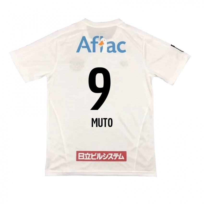 Criança Camisola Yuki Muto #9 Branco Preto Alternativa 2024/25 Camisa