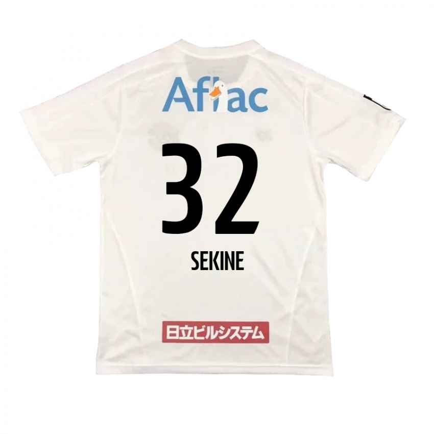 Criança Camisola Hiroki Sekine #32 Branco Preto Alternativa 2024/25 Camisa