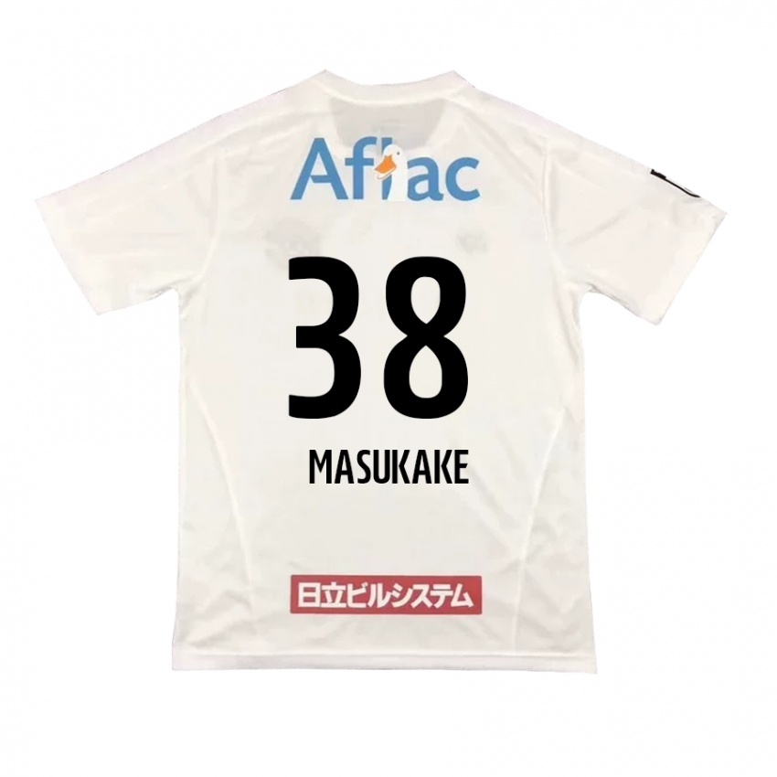 Criança Camisola Yugo Masukake #38 Branco Preto Alternativa 2024/25 Camisa