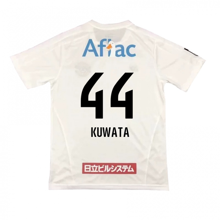 Criança Camisola Taisei Kuwata #44 Branco Preto Alternativa 2024/25 Camisa