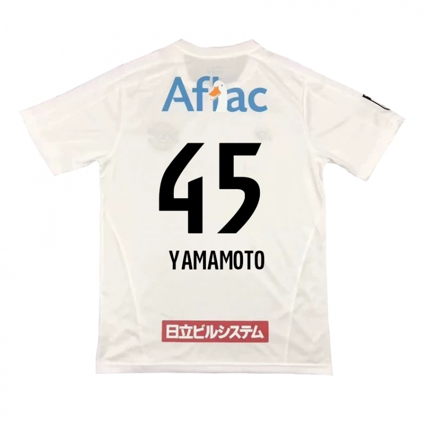 Criança Camisola Ota Yamamoto #45 Branco Preto Alternativa 2024/25 Camisa