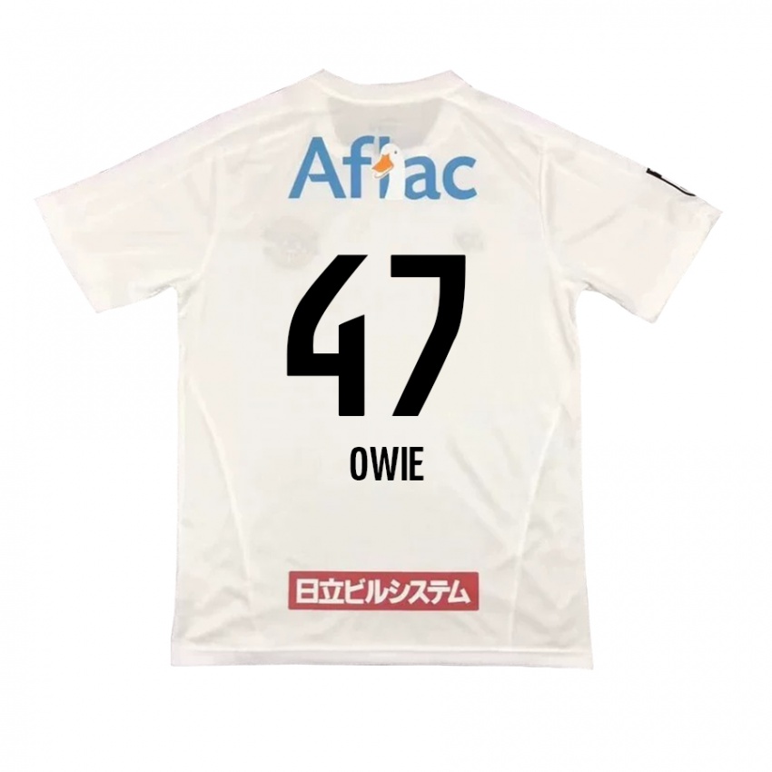 Criança Camisola William Owie #47 Branco Preto Alternativa 2024/25 Camisa