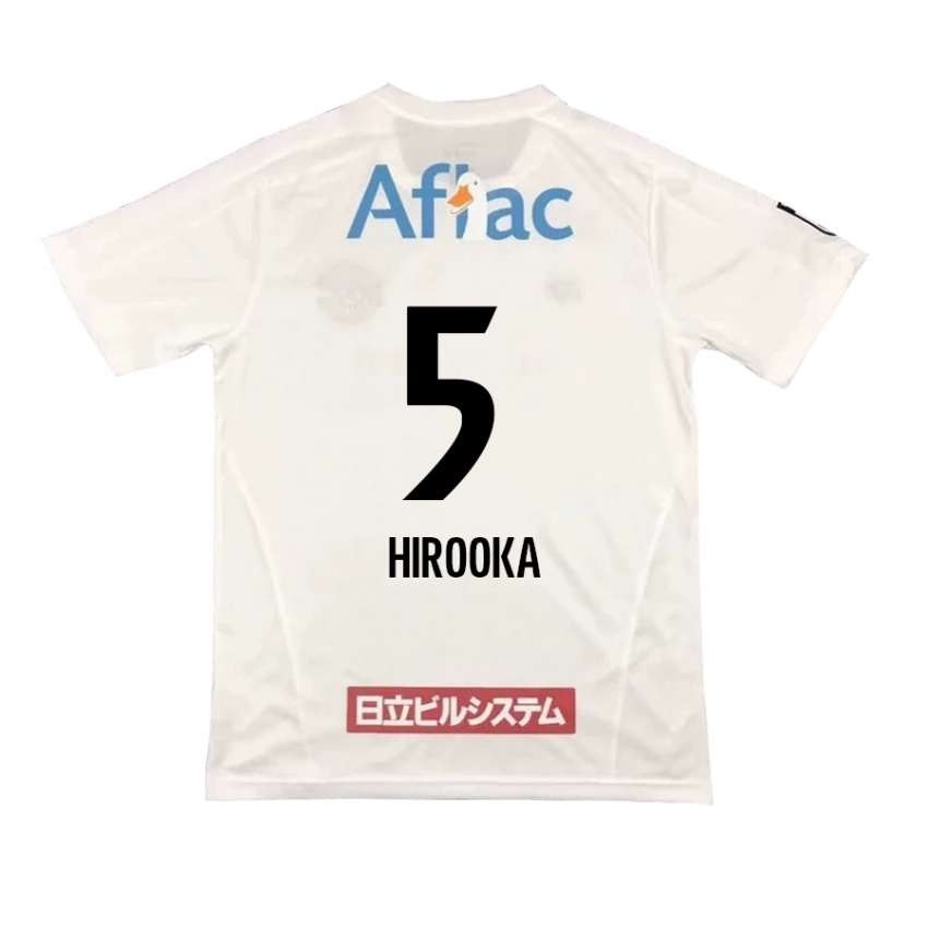 Criança Camisola Eita Hirooka #5 Branco Preto Alternativa 2024/25 Camisa