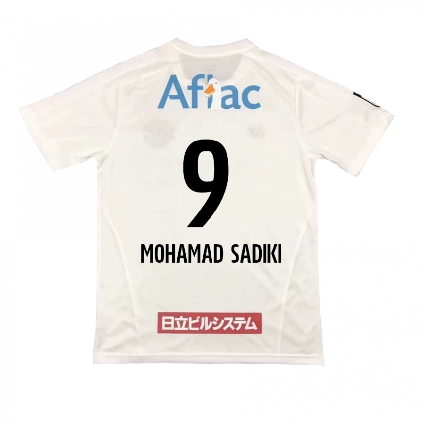 Criança Camisola Wade Mohamad Sadiki #9 Branco Preto Alternativa 2024/25 Camisa