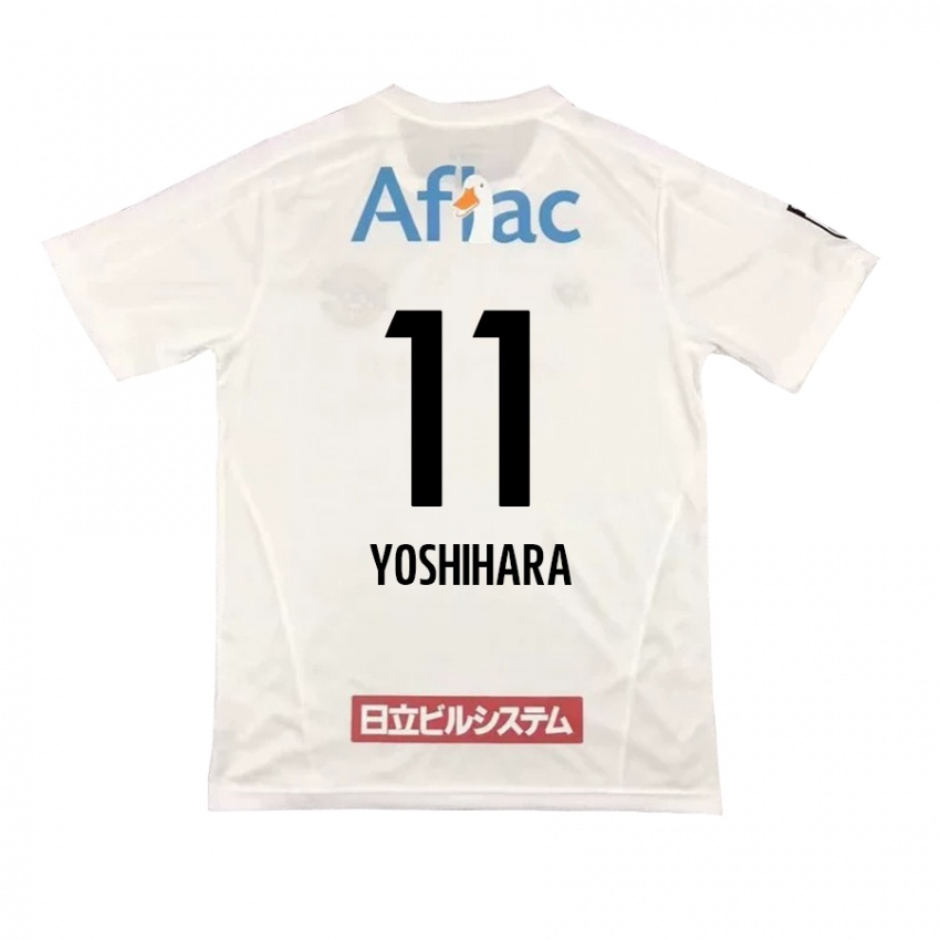 Criança Camisola Futo Yoshihara #11 Branco Preto Alternativa 2024/25 Camisa