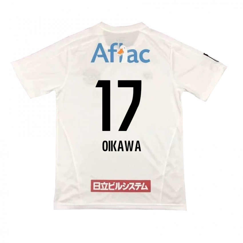 Criança Camisola Koki Oikawa #17 Branco Preto Alternativa 2024/25 Camisa