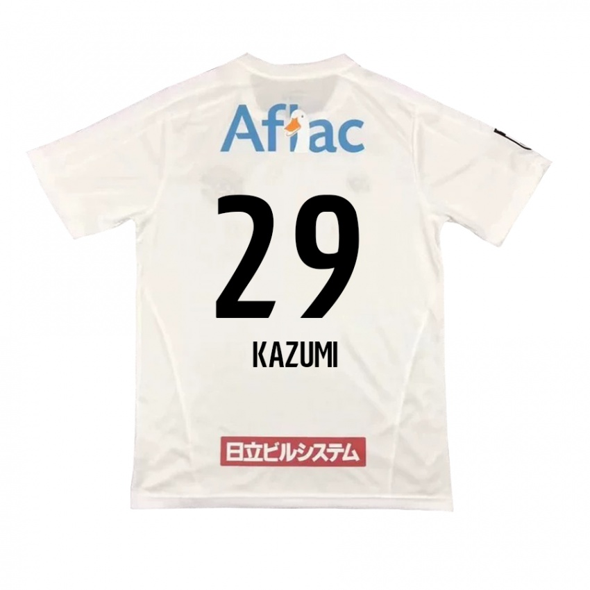 Criança Camisola Takuto Kazumi #29 Branco Preto Alternativa 2024/25 Camisa