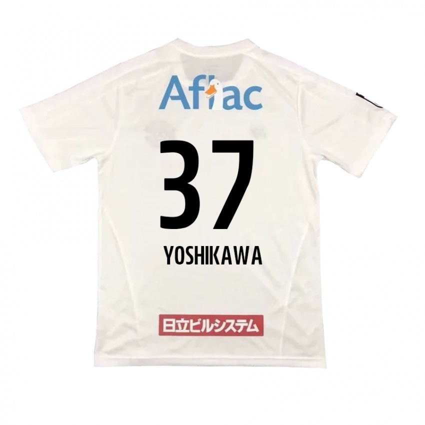 Criança Camisola Haruto Yoshikawa #37 Branco Preto Alternativa 2024/25 Camisa