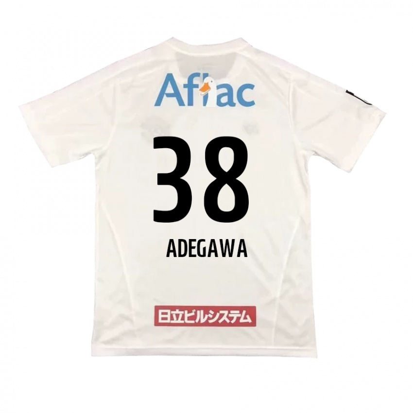 Criança Camisola Koa Adegawa #38 Branco Preto Alternativa 2024/25 Camisa