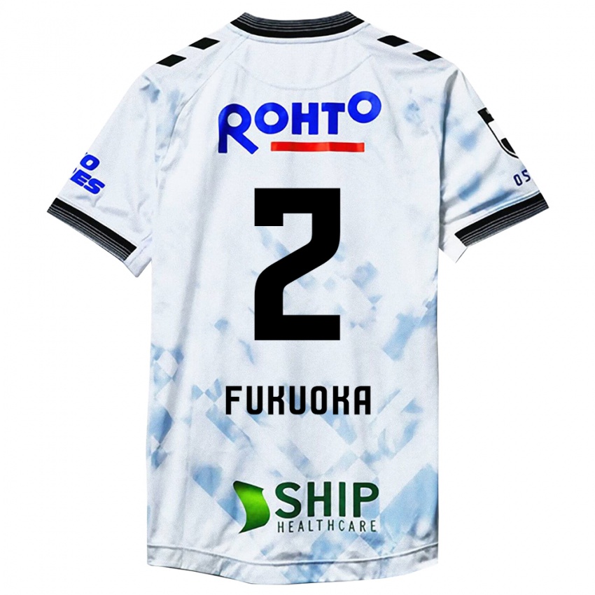 Criança Camisola Shota Fukuoka #2 Branco Preto Alternativa 2024/25 Camisa