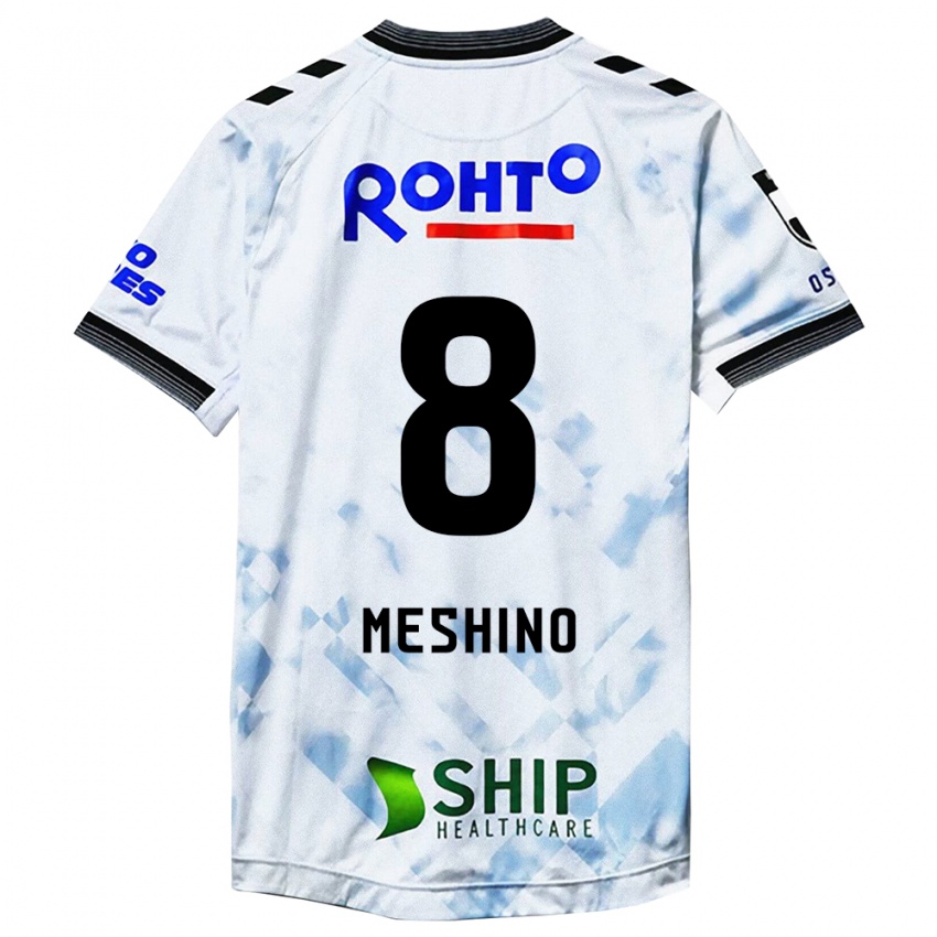 Criança Camisola Ryotaro Meshino #8 Branco Preto Alternativa 2024/25 Camisa