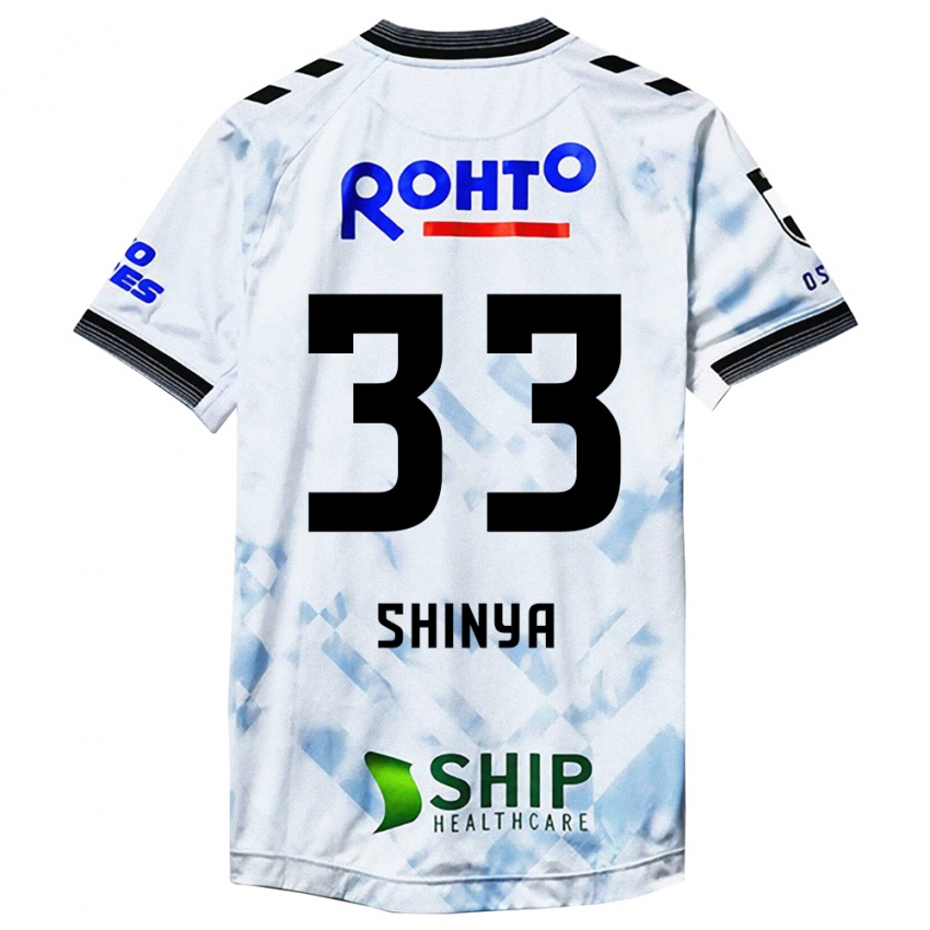 Criança Camisola Shinya Nakano #33 Branco Preto Alternativa 2024/25 Camisa