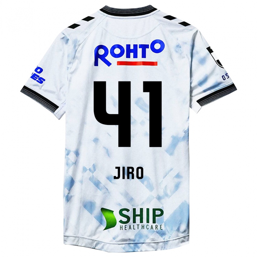 Criança Camisola Jiro Nakamura #41 Branco Preto Alternativa 2024/25 Camisa