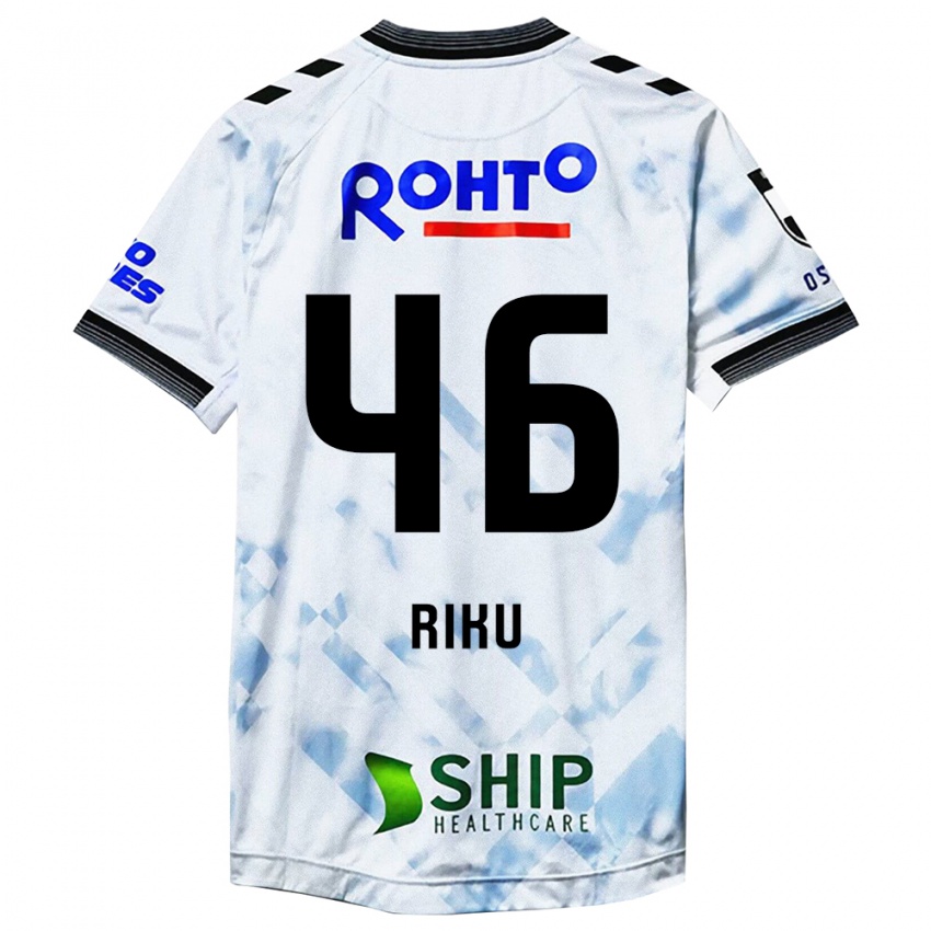 Criança Camisola Riku Matsuda #46 Branco Preto Alternativa 2024/25 Camisa