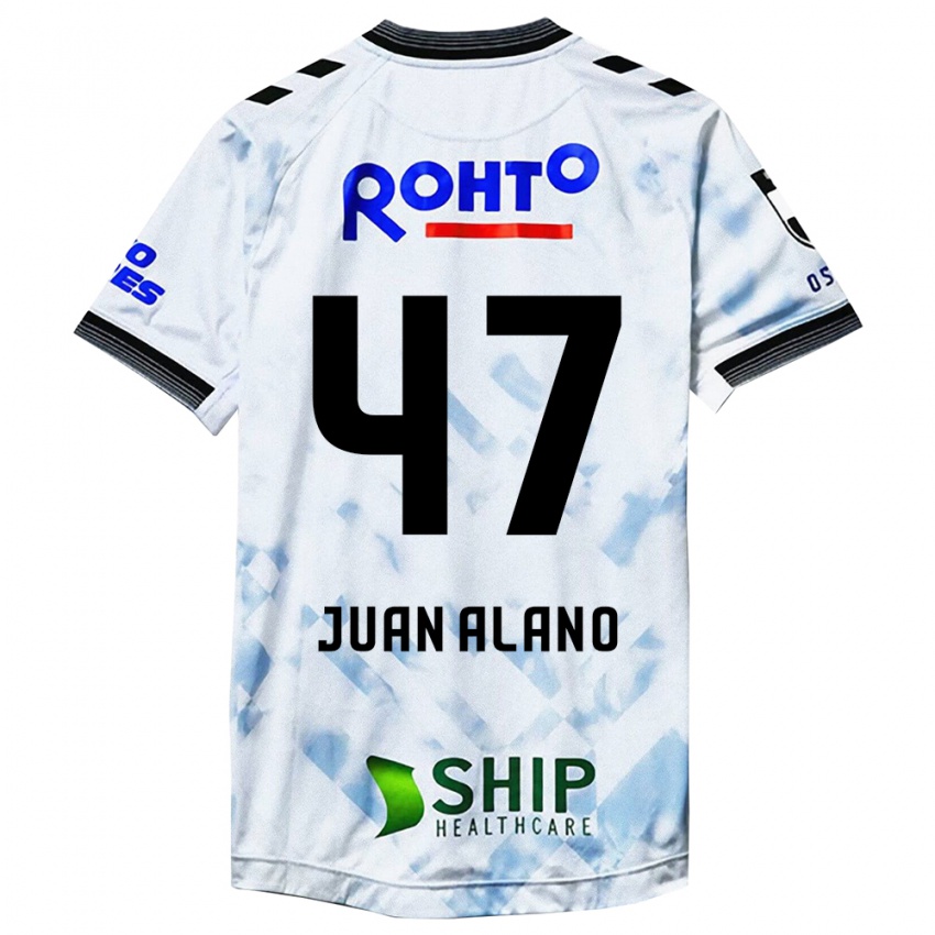 Criança Camisola Juan Alano #47 Branco Preto Alternativa 2024/25 Camisa