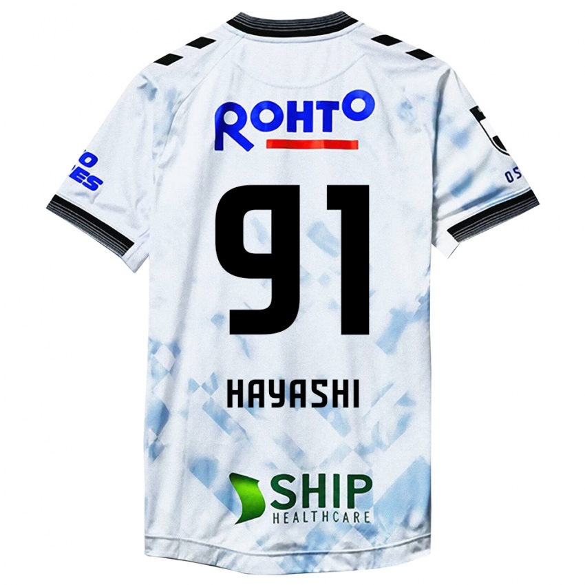 Criança Camisola Daichi Hayashi #91 Branco Preto Alternativa 2024/25 Camisa