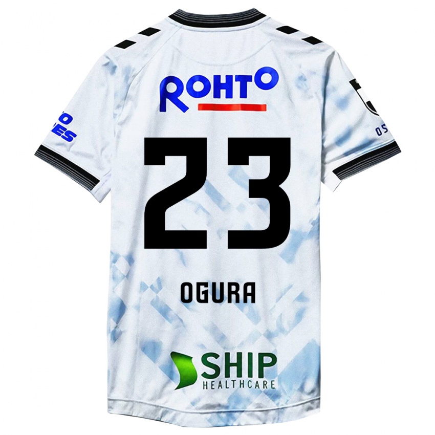 Criança Camisola Shimpei Ogura #23 Branco Preto Alternativa 2024/25 Camisa