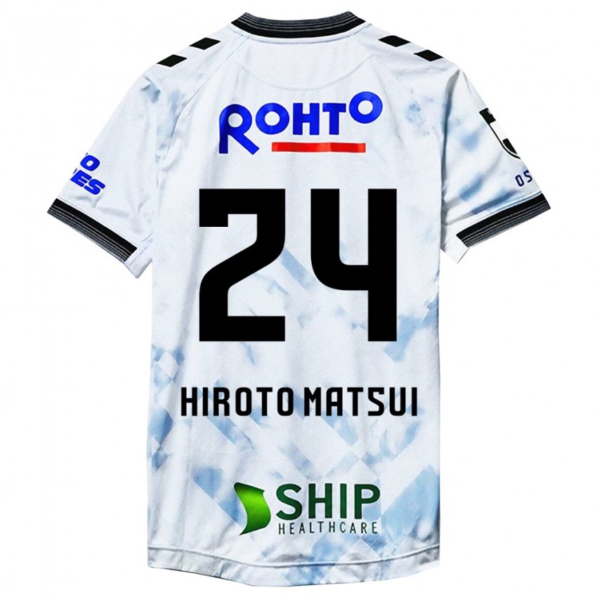 Criança Camisola Elijah Hiroto Matsui #24 Branco Preto Alternativa 2024/25 Camisa