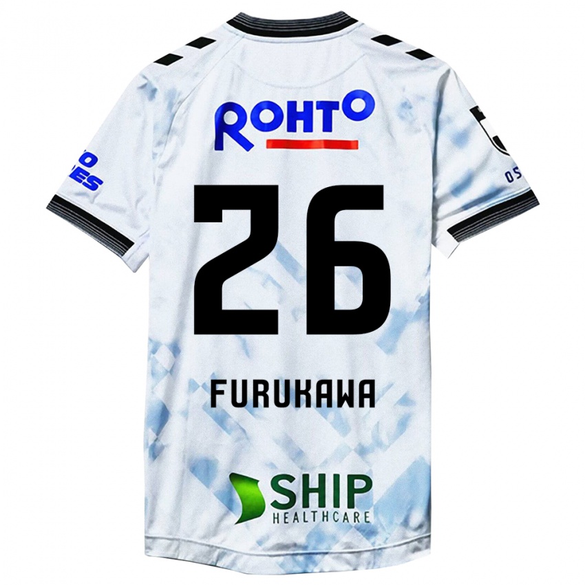 Criança Camisola Kanta Furukawa #26 Branco Preto Alternativa 2024/25 Camisa