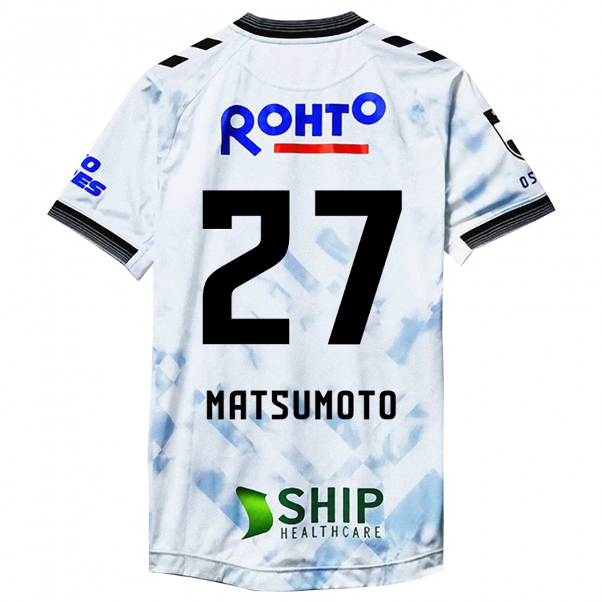 Criança Camisola Kensaku Matsumoto #27 Branco Preto Alternativa 2024/25 Camisa