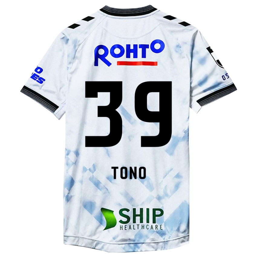 Criança Camisola Taiki Tono #39 Branco Preto Alternativa 2024/25 Camisa