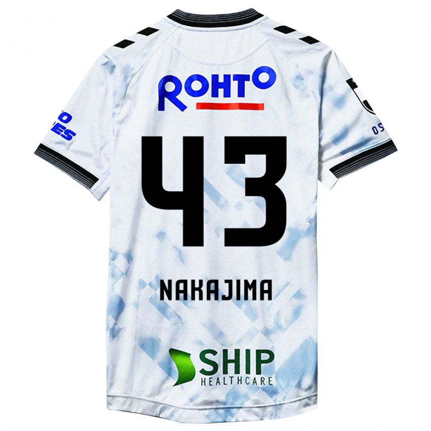 Criança Camisola Yugo Nakajima #43 Branco Preto Alternativa 2024/25 Camisa