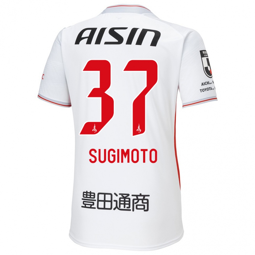 Criança Camisola Daichi Sugimoto #37 Branco Amarelo Vermelho Alternativa 2024/25 Camisa