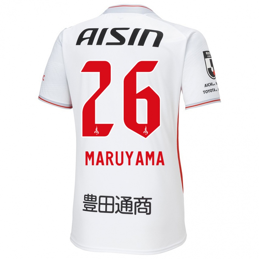 Criança Camisola Serato Maruyama #26 Branco Amarelo Vermelho Alternativa 2024/25 Camisa