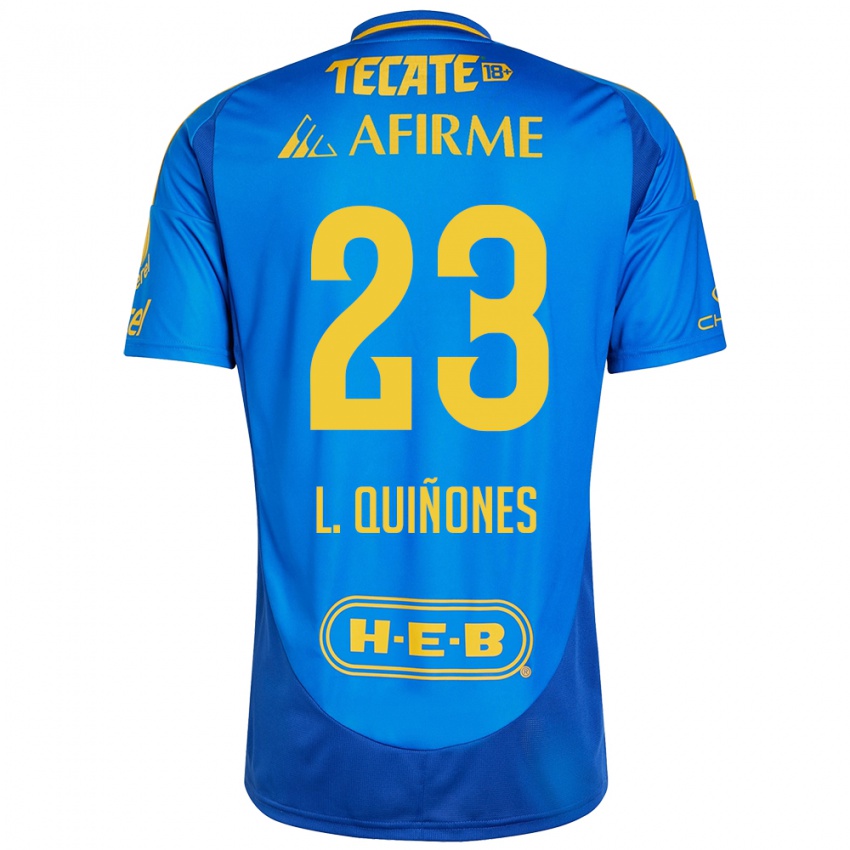 Criança Camisola Luis Quinones #23 Azul Amarelo Alternativa 2024/25 Camisa