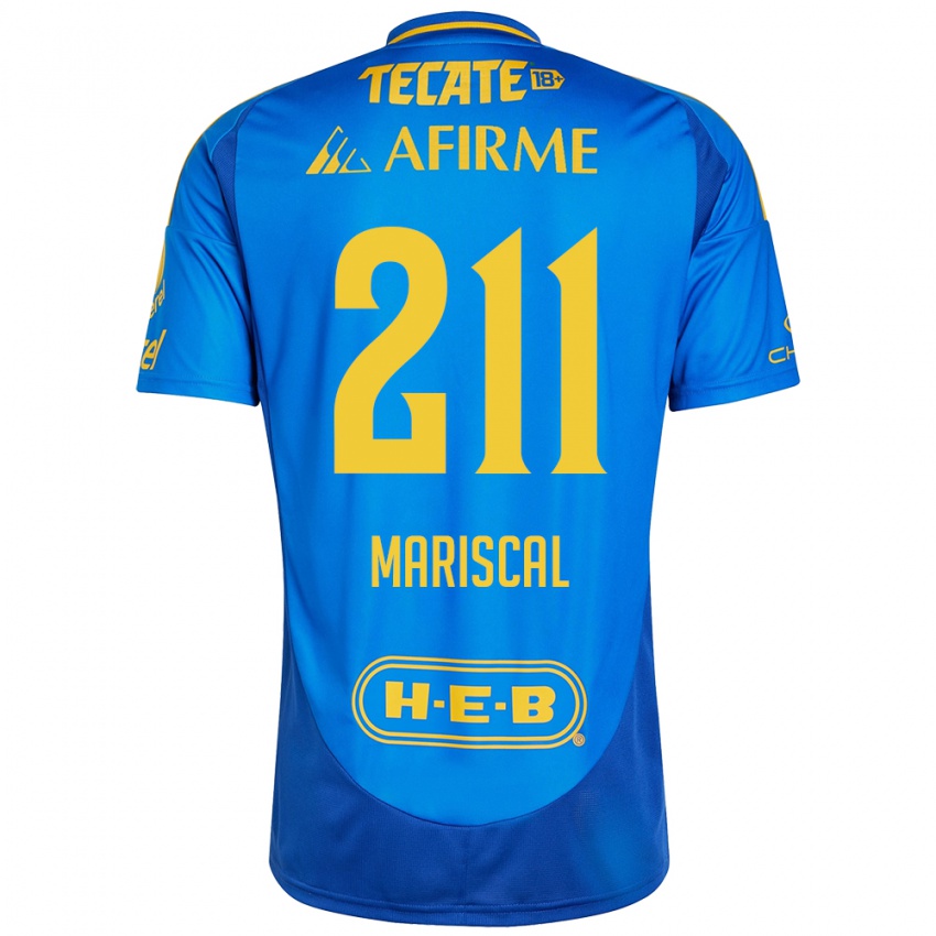 Criança Camisola Kevin Mariscal #211 Azul Amarelo Alternativa 2024/25 Camisa