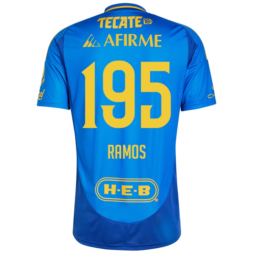 Criança Camisola Rodrigo Ramos #195 Azul Amarelo Alternativa 2024/25 Camisa