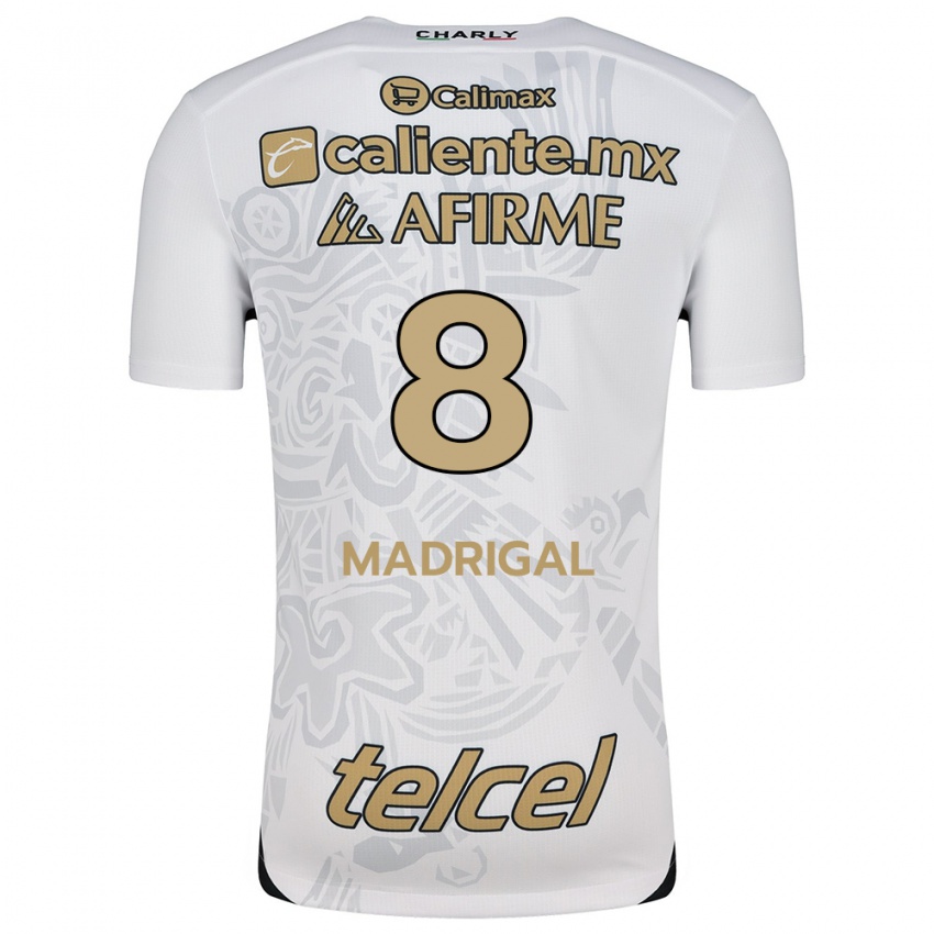 Criança Camisola Fernando Madrigal #8 Branco Preto Alternativa 2024/25 Camisa