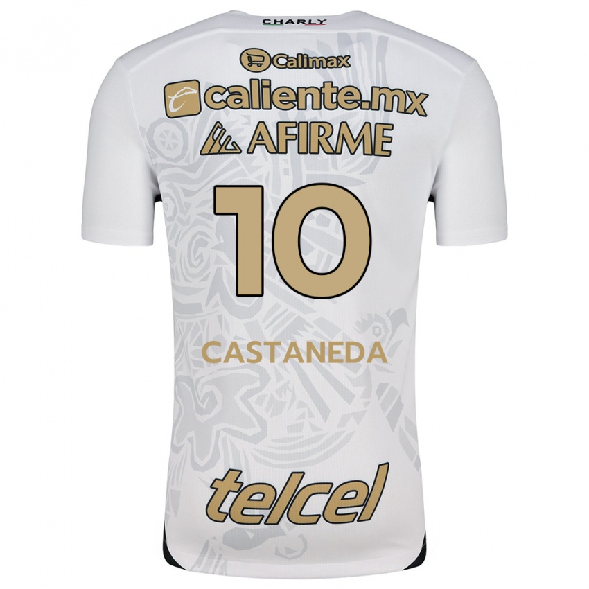 Criança Camisola Kevin Castañeda #10 Branco Preto Alternativa 2024/25 Camisa