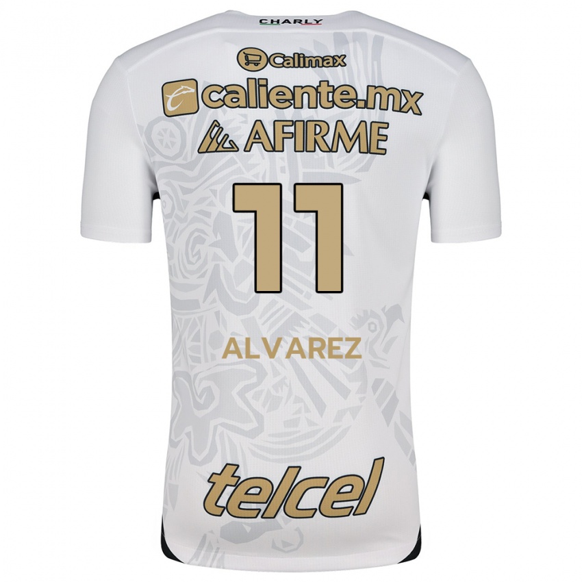 Criança Camisola Efraín Álvarez #11 Branco Preto Alternativa 2024/25 Camisa