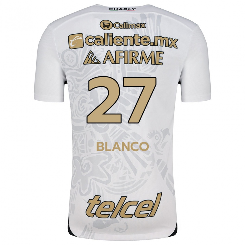 Criança Camisola Domingo Blanco #27 Branco Preto Alternativa 2024/25 Camisa