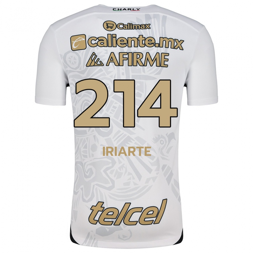 Criança Camisola Oliver Iriarte #214 Branco Preto Alternativa 2024/25 Camisa