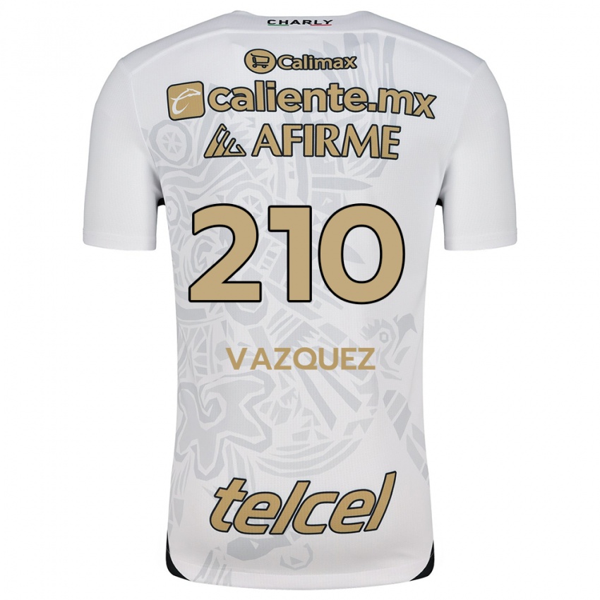 Criança Camisola Daniel Vázquez #210 Branco Preto Alternativa 2024/25 Camisa