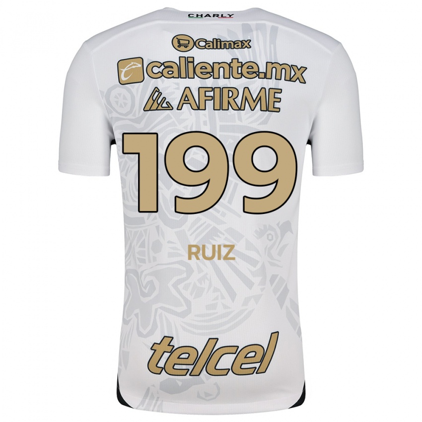 Criança Camisola Emilio Ruiz #199 Branco Preto Alternativa 2024/25 Camisa