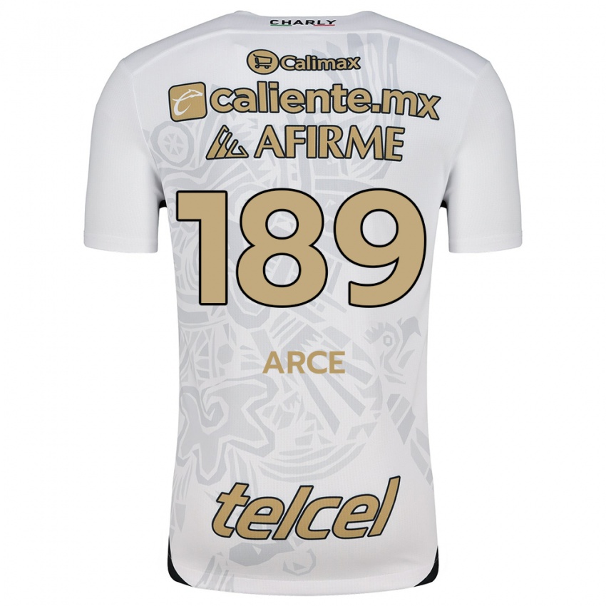 Criança Camisola Diego Arce #189 Branco Preto Alternativa 2024/25 Camisa