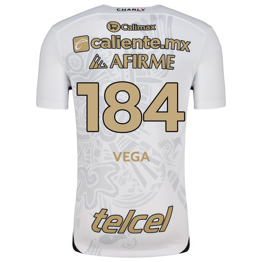 Criança Camisola Daniel Vega #184 Branco Preto Alternativa 2024/25 Camisa