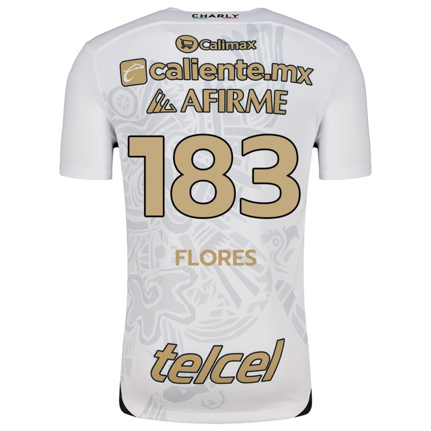 Criança Camisola Abraham Flores #183 Branco Preto Alternativa 2024/25 Camisa