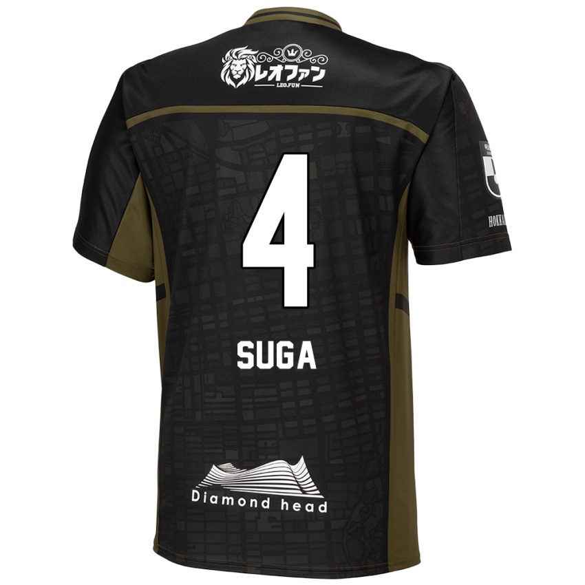 Criança Camisola Daiki Suga #4 Preto Verde Alternativa 2024/25 Camisa