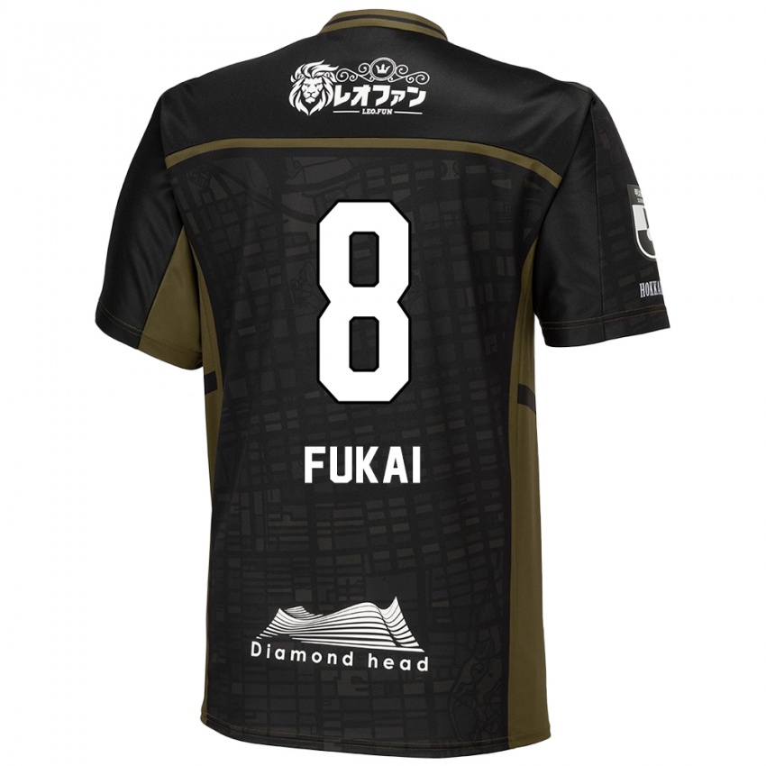 Criança Camisola Kazuki Fukai #8 Preto Verde Alternativa 2024/25 Camisa