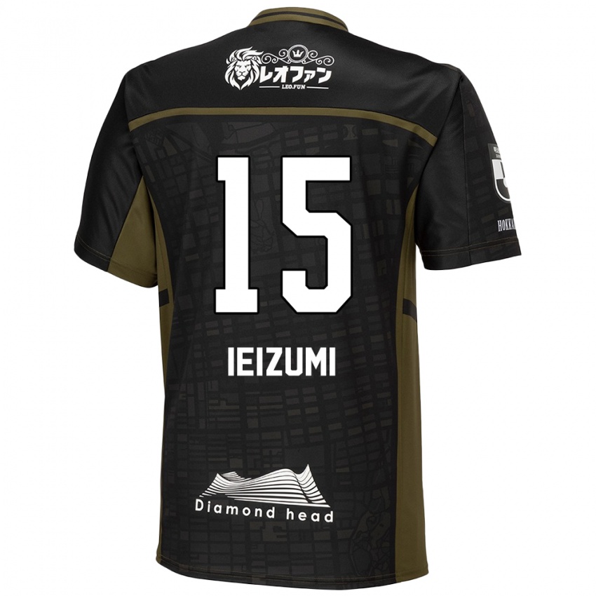 Criança Camisola Rei Ieizumi #15 Preto Verde Alternativa 2024/25 Camisa