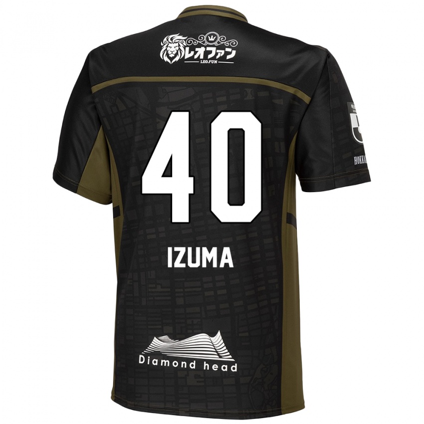 Criança Camisola Shido Izuma #40 Preto Verde Alternativa 2024/25 Camisa