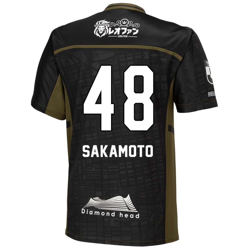 Criança Camisola Kanta Sakamoto #48 Preto Verde Alternativa 2024/25 Camisa