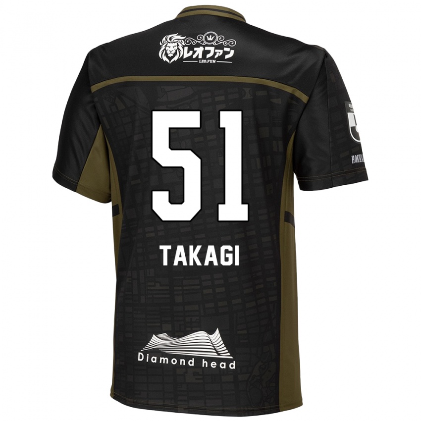 Criança Camisola Shun Takagi #51 Preto Verde Alternativa 2024/25 Camisa