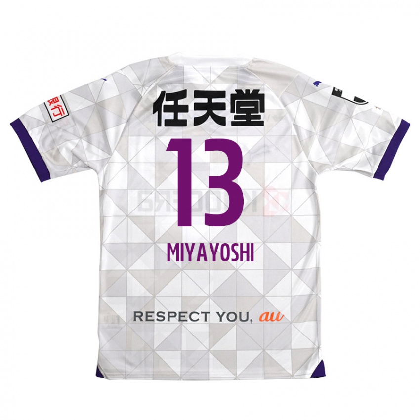 Criança Camisola Takumi Miyayoshi #13 Branco Roxo Alternativa 2024/25 Camisa