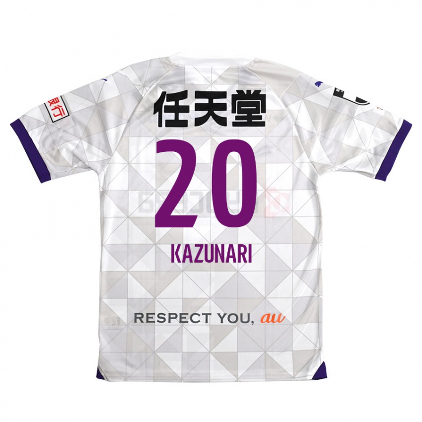 Criança Camisola Kazunari Kita #20 Branco Roxo Alternativa 2024/25 Camisa